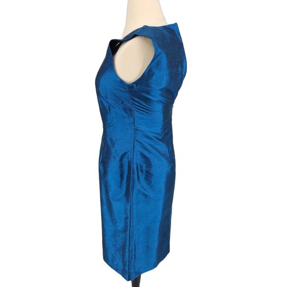 Vintage Worthington Embroidered Silk Sheath Dress Womens size 12 - Picture 3 of 7